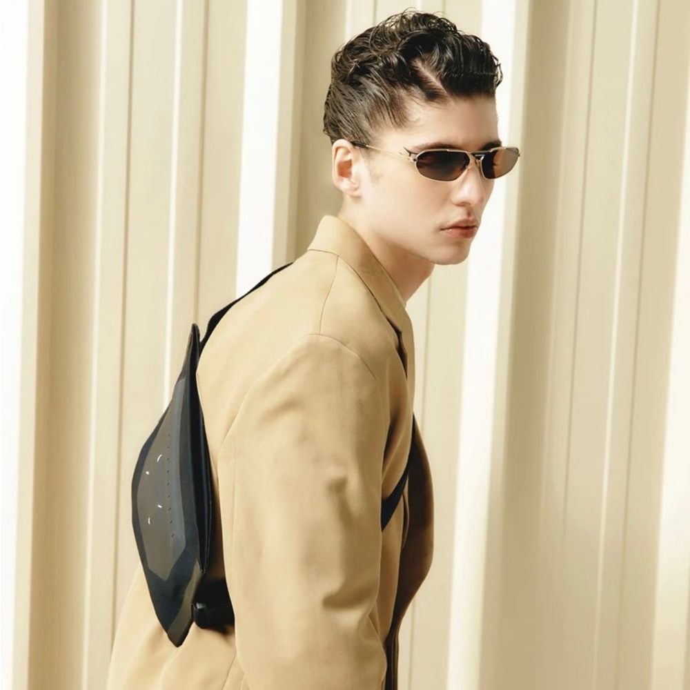 NEW BB0245S 003 BALENCIAGA GOLD BROWN UNISEX SUNGLASSES BB 0245S 003 METAL
